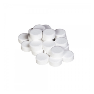 white round ceramic/resin sample discs